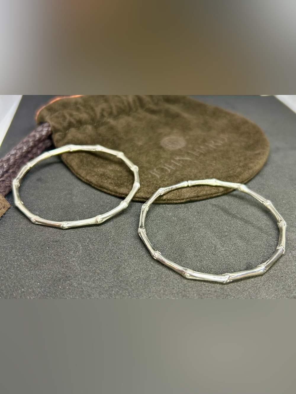 John Hardy Sterling Silver Bamboo Hoop Earrings